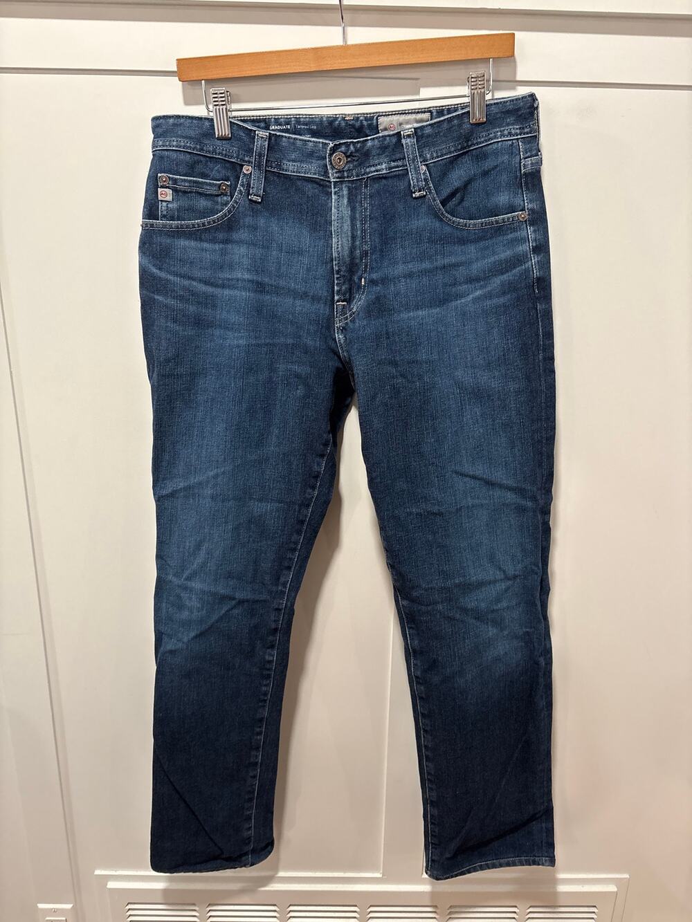 AG Men's Graduate Tailored Leg Jeans Blue Size 32